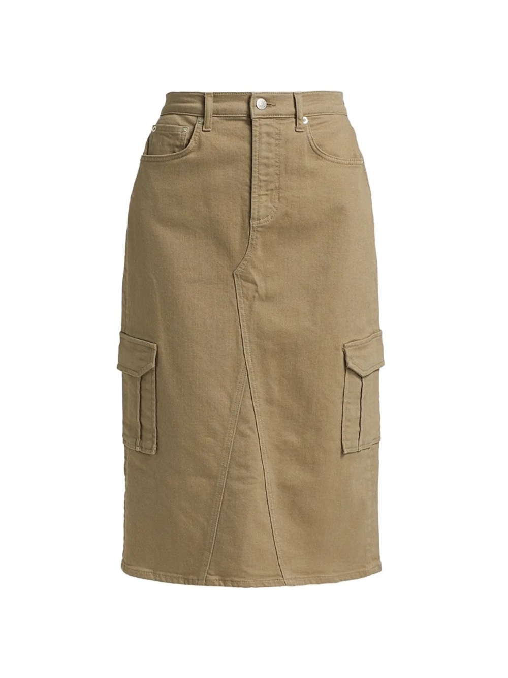 NWT RAILS Highland Cargo Midi-Skirt in Washed Olive